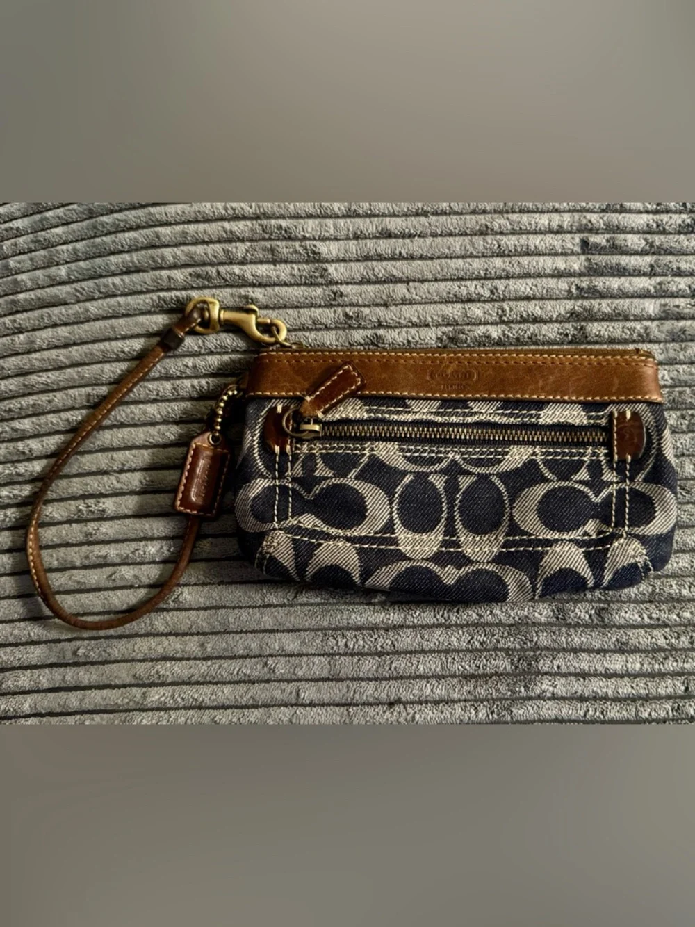 Coach Vintage Denim Wristlet